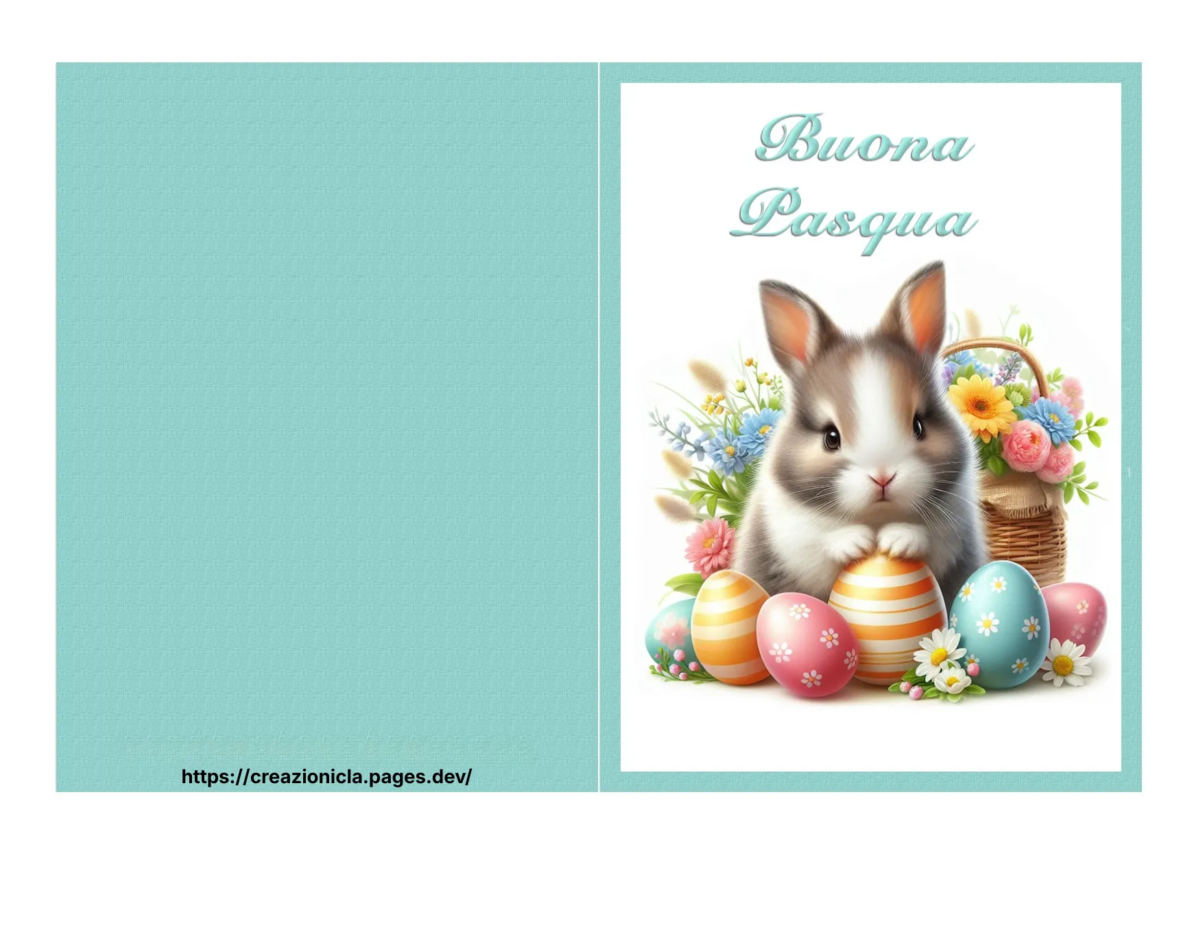Biglietto Auguri Pasqua Stampabile Gratis