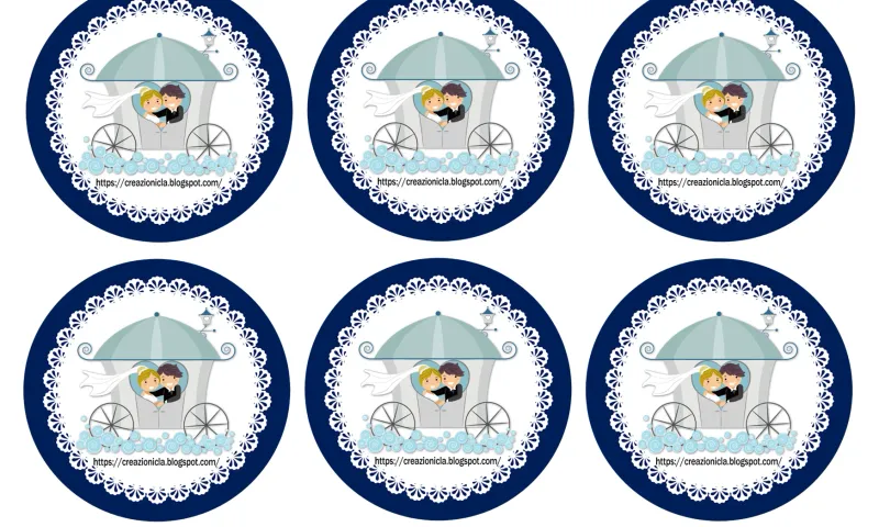 Etichette sposi stampabili