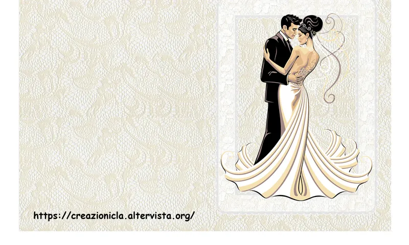 Biglietto d'auguri sposi