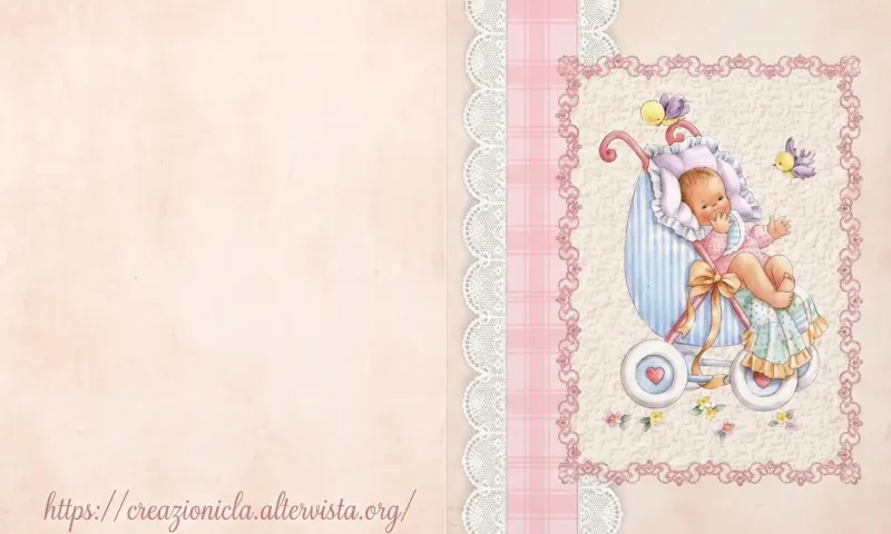 Biglietti d'auguri nascita girl