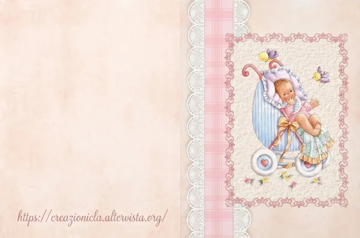 Biglietti d'auguri nascita girl