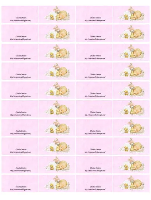 Bigliettini per bomboniere Baby