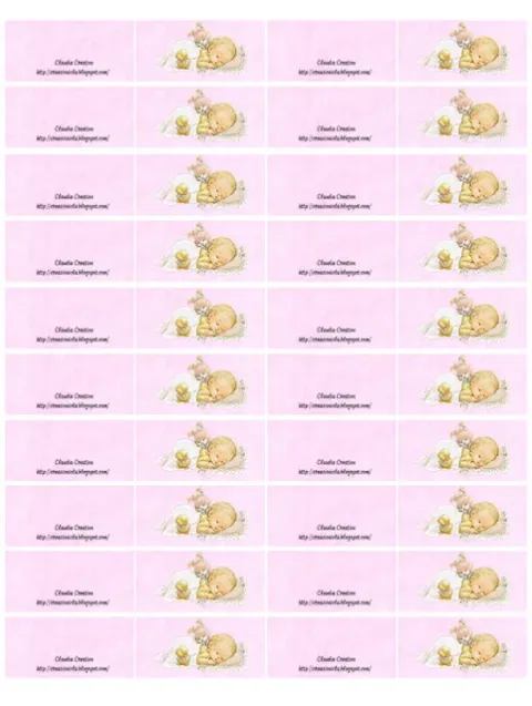 Bigliettini per bomboniere Baby