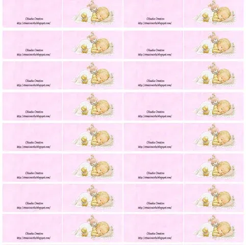 Bigliettini per bomboniere Baby