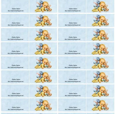 Bigliettini bomboniere bambino