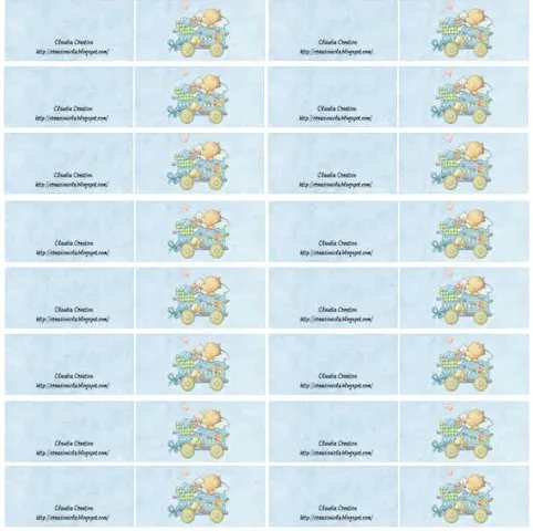 Bigliettini bomboniere nascita