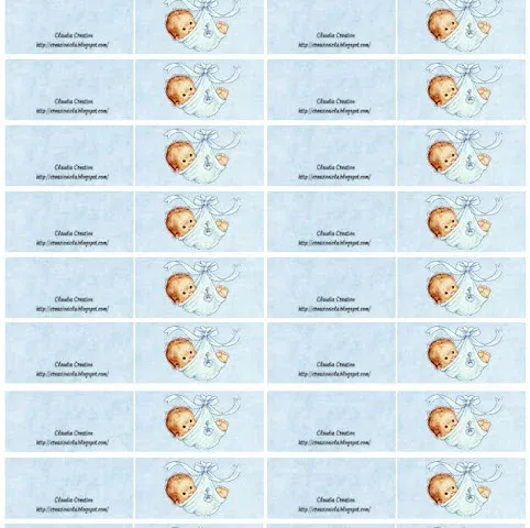 Bigliettini per bomboniere nascita baby