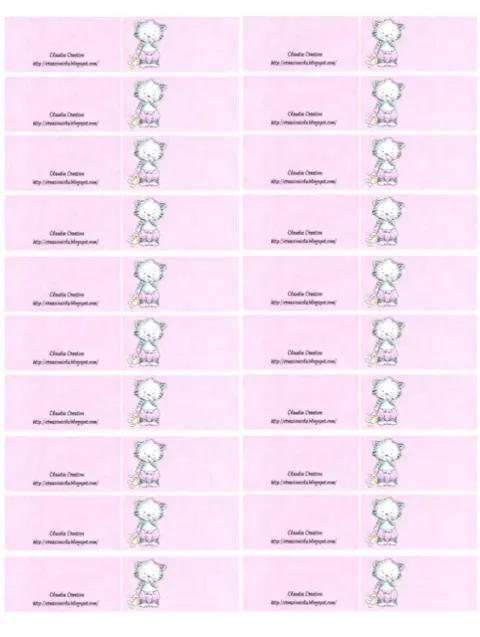 Bigliettini bomboniere Battesimo