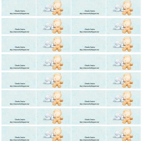 Bigliettini bomboniere baby