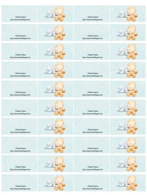 Bigliettini bomboniere baby