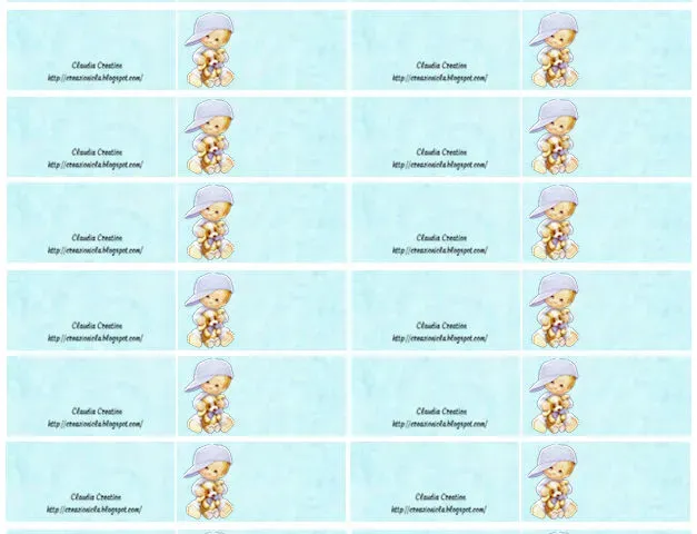 Bigliettini bomboniere Baby