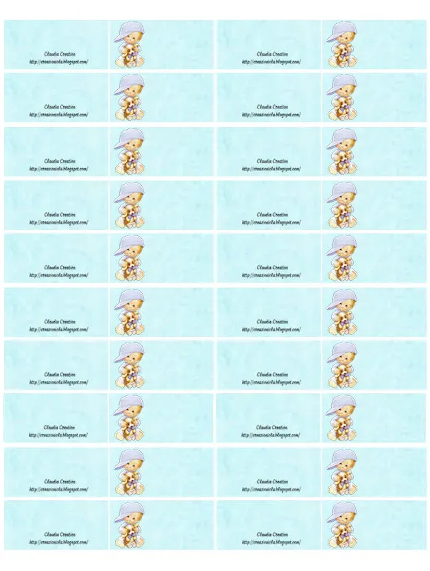 Bigliettini bomboniere Baby