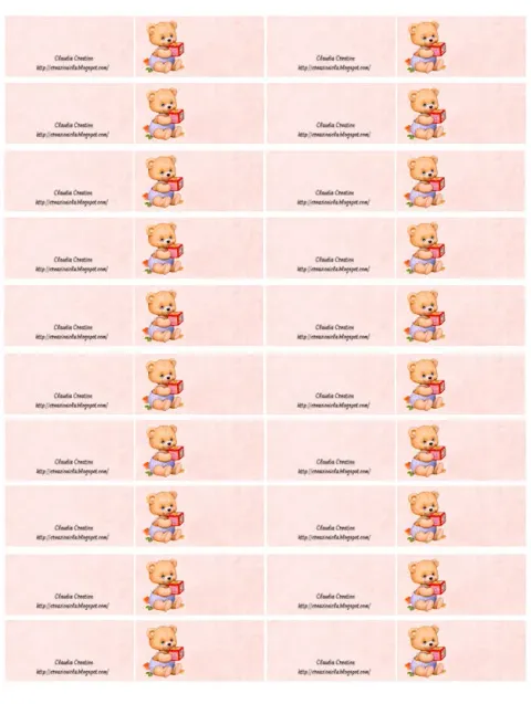 Bigliettini bomboniere per bimba