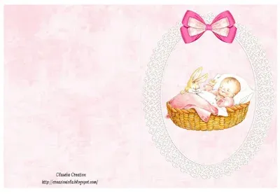 Set Battesimo bimba 1 °parte Card invito