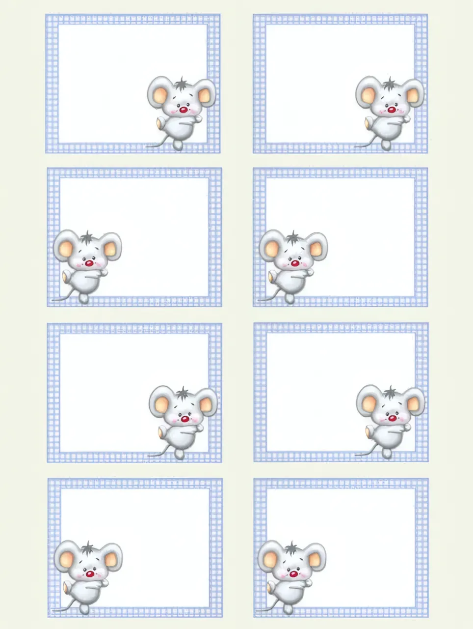 Etichette Cuccioli Grandi Stampabili Gratis — immagine 2