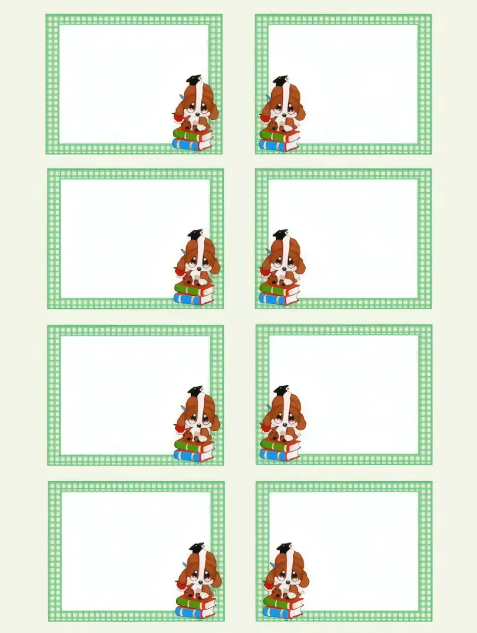 Etichette Cuccioli Grandi Stampabili Gratis — immagine 3