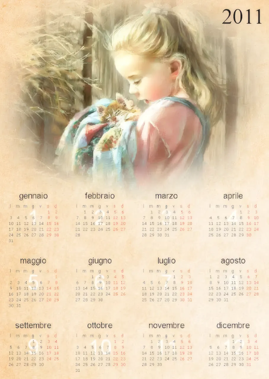 Calendario 2011 Stampabile Gratis — immagine 3
