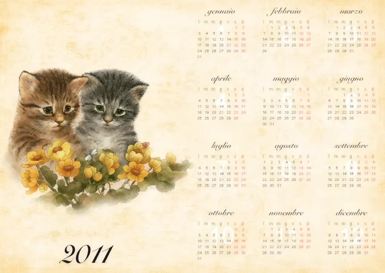Calendari 2011 Desktop e Stampabili Gratis — immagine 2