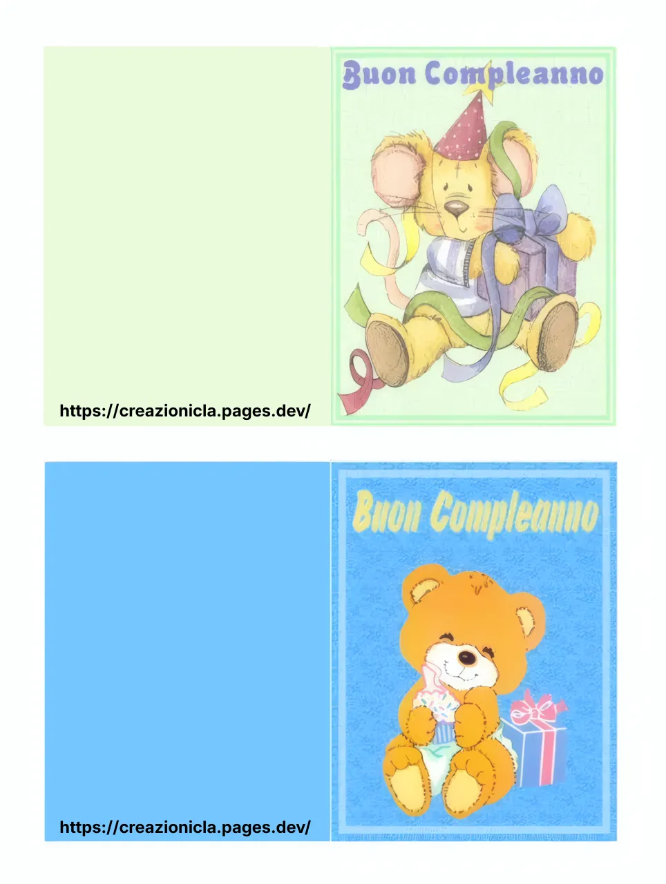 Card Auguri Compleanno Stampabile Gratis — immagine 2