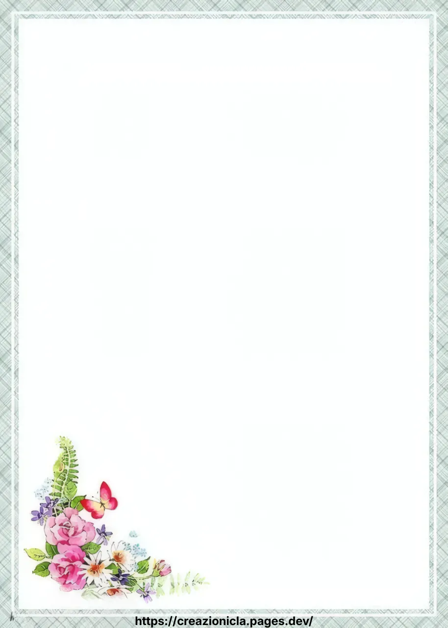 Carta da Lettere Stampabile Gratis — immagine 3