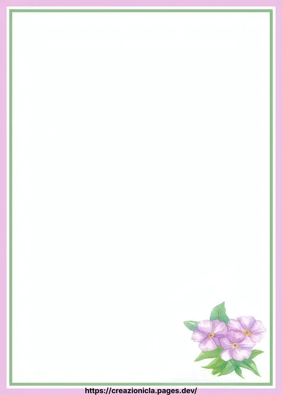 Carta da Lettere Stampabile Gratis — immagine 4
