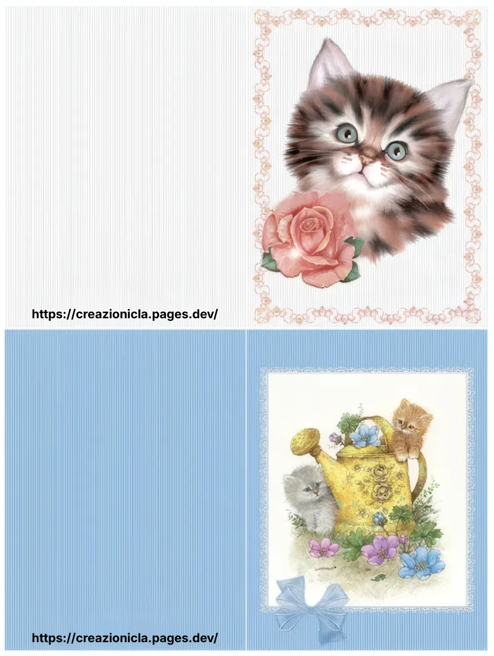 Cartoline con Cuccioli Stampabili Gratis — immagine 2