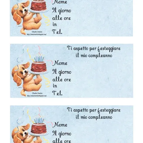 Inviti Festa maschietti