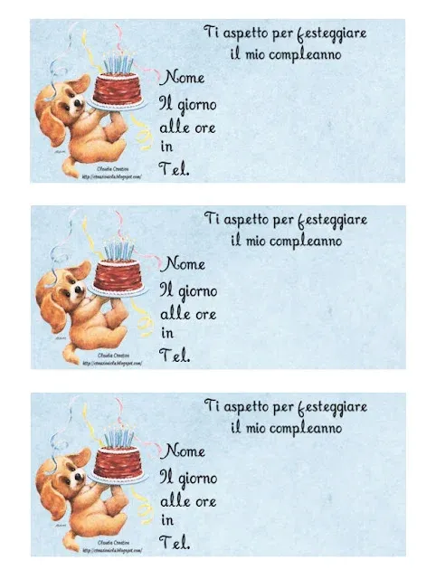 Inviti Festa maschietti