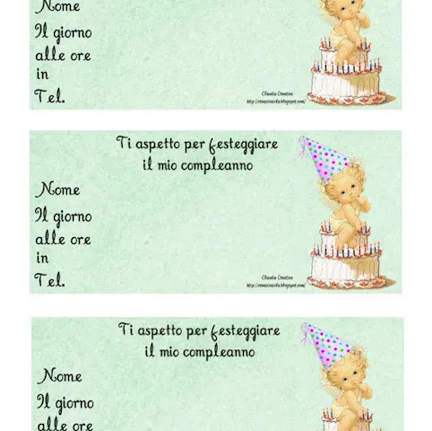 Inviti festa di compleanno