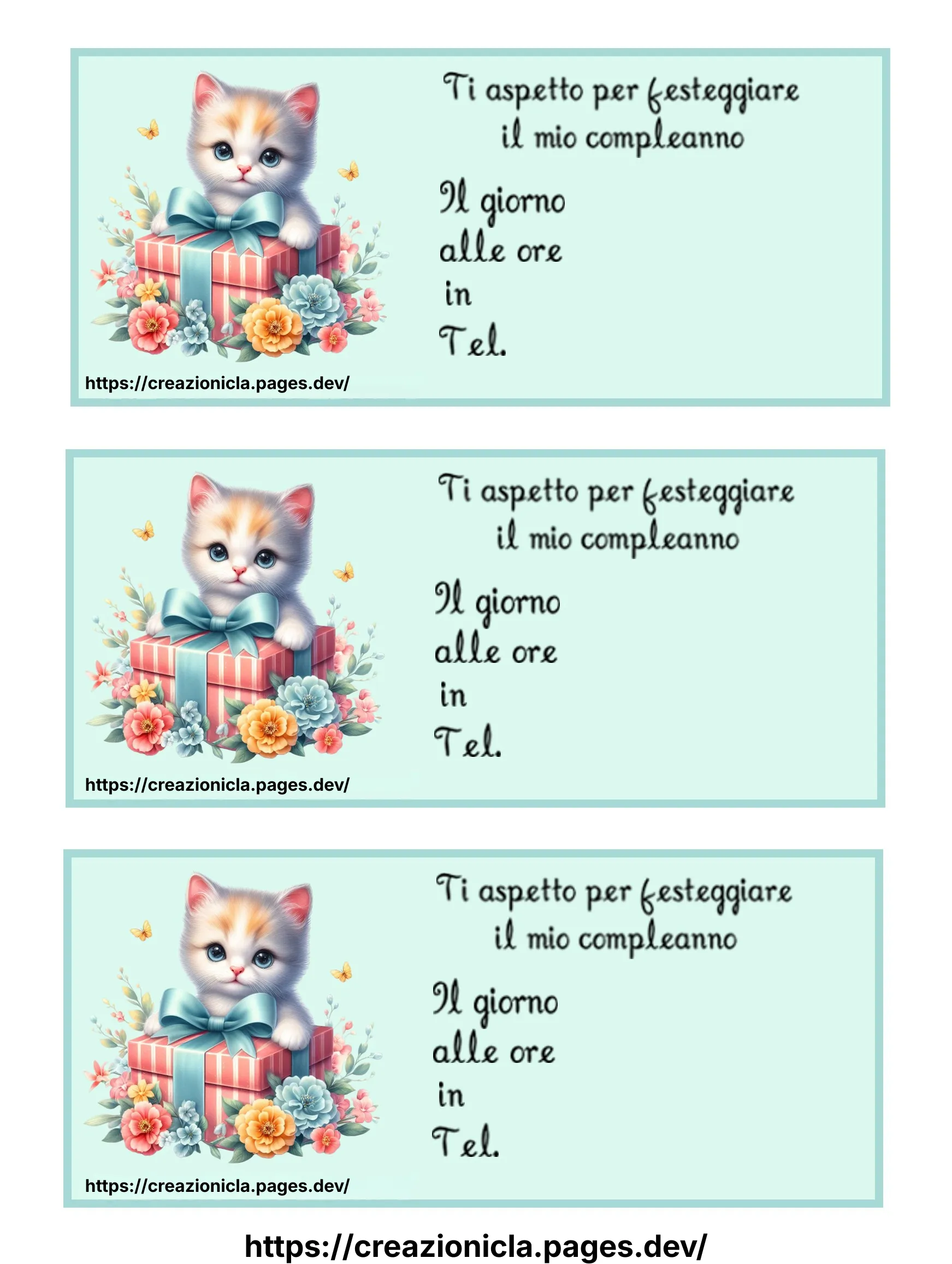 Inviti Festa Compleanno Stampabili Gratis