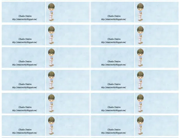 Bigliettini bomboniere per comunione bimbo