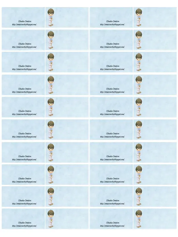 Bigliettini bomboniere per comunione bimbo