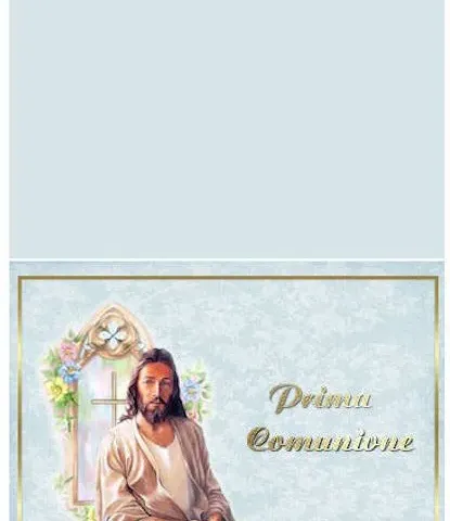 Biglietto d'auguri Prima Comunione