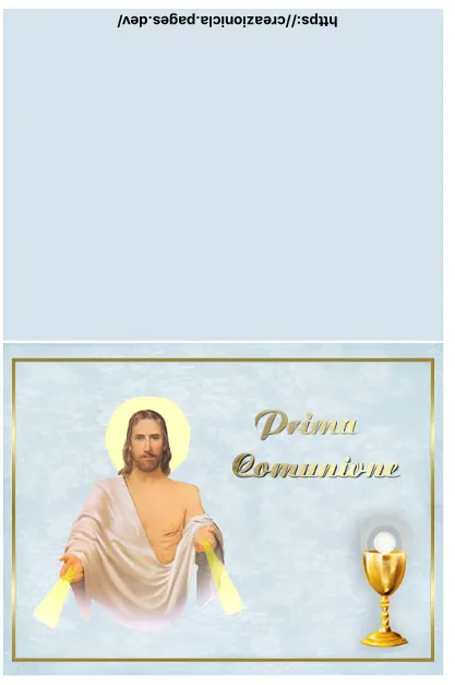Card Auguri Comunione Stampabile Gratis