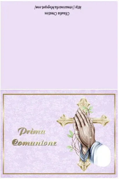 Cartoline Comunione Stampabili Gratis
