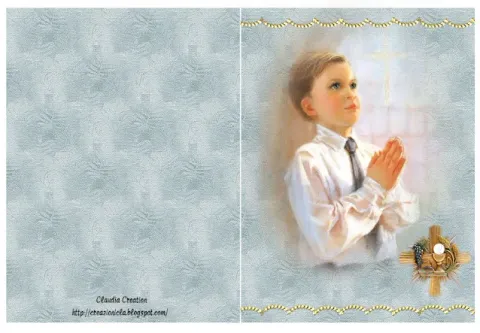 Comunione Bimbo Stampabile Gratis