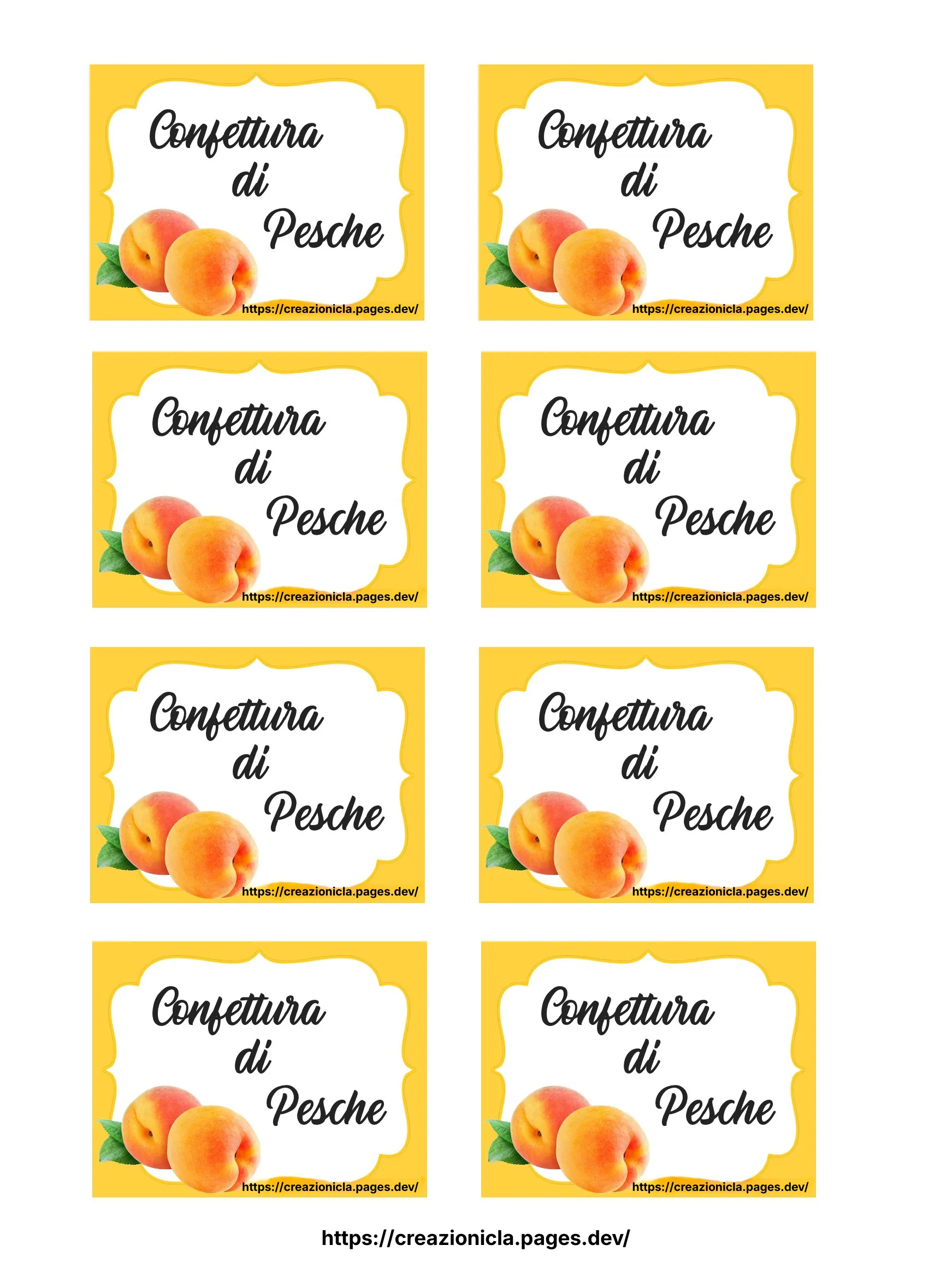 Etichette Confettata Stampabili Gratis