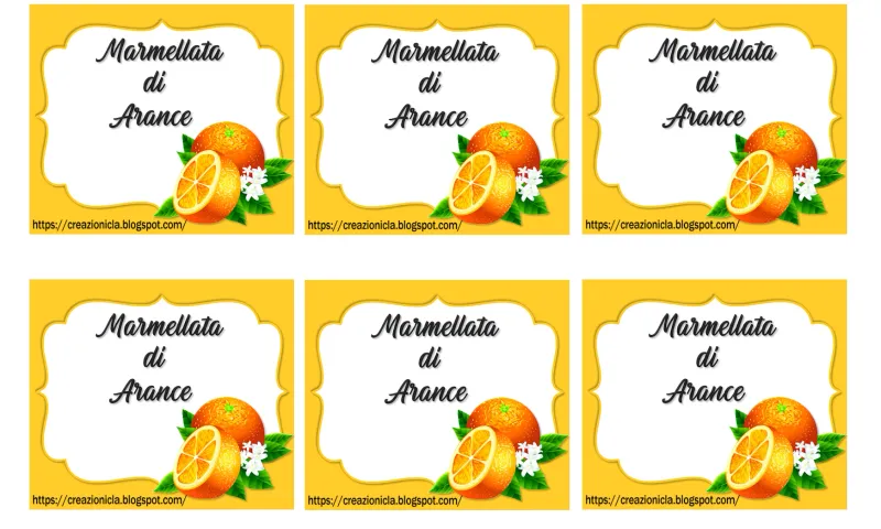 Etichette per marmellata