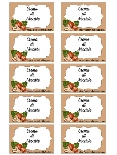 Etichette stampabili
