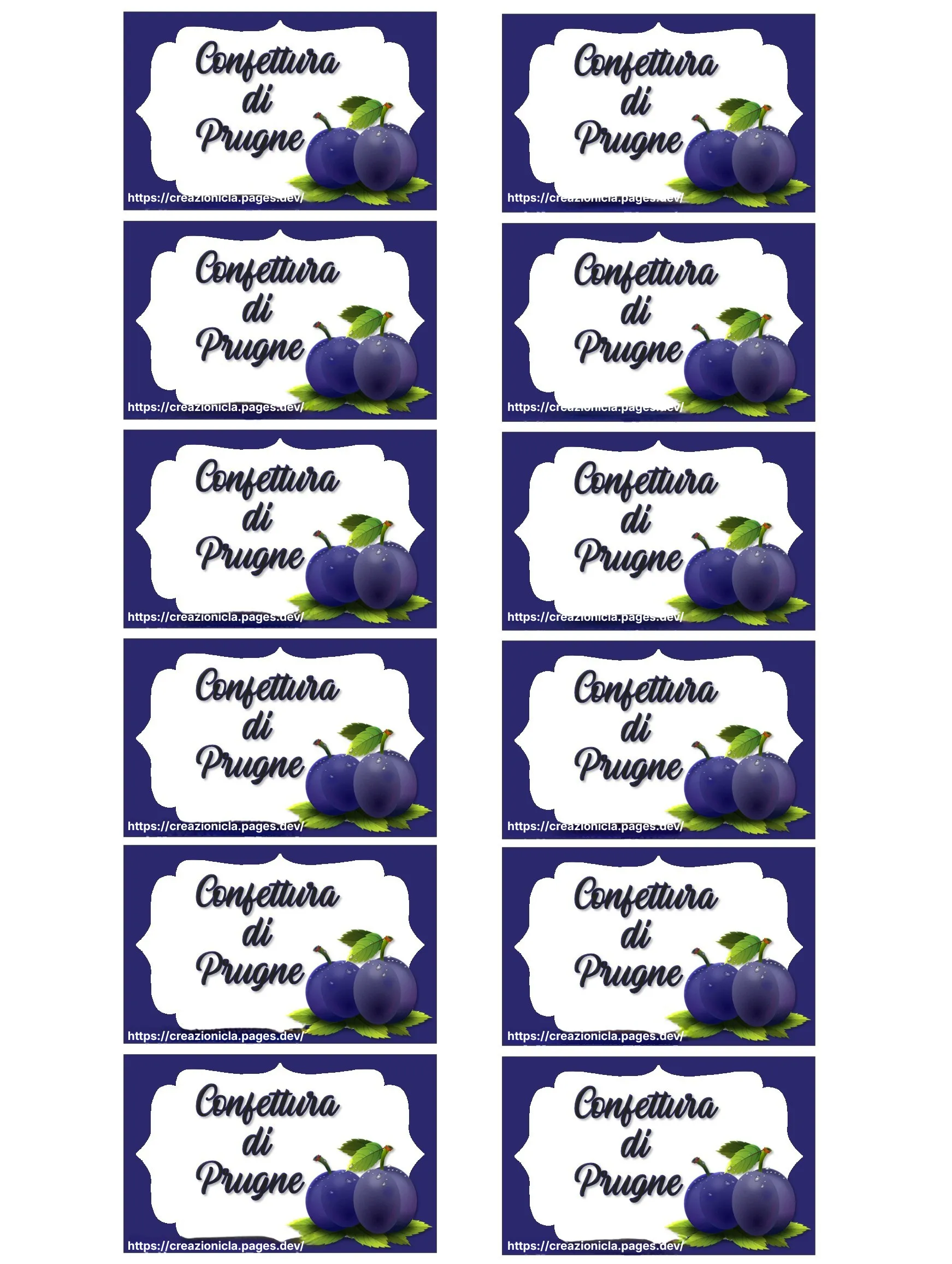 Etichette Confettata Stampabili Gratis