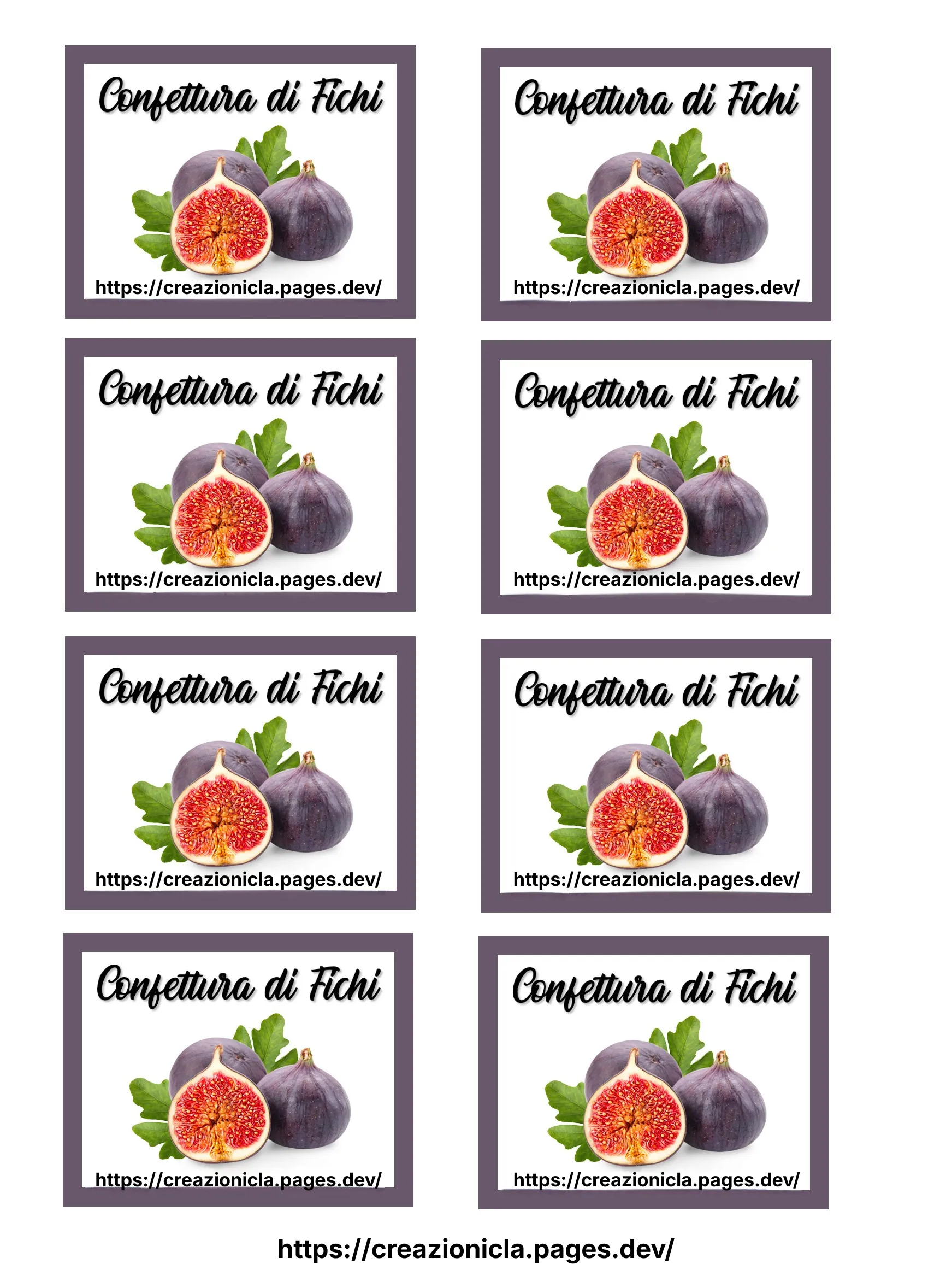 Etichette Confettata Stampabili Gratis