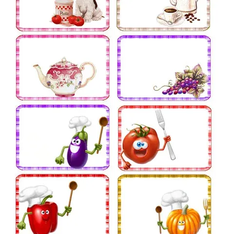 Etichette cucina