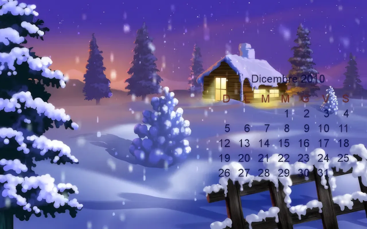 Calendari Dicembre 2010 per Desktop — immagine 2