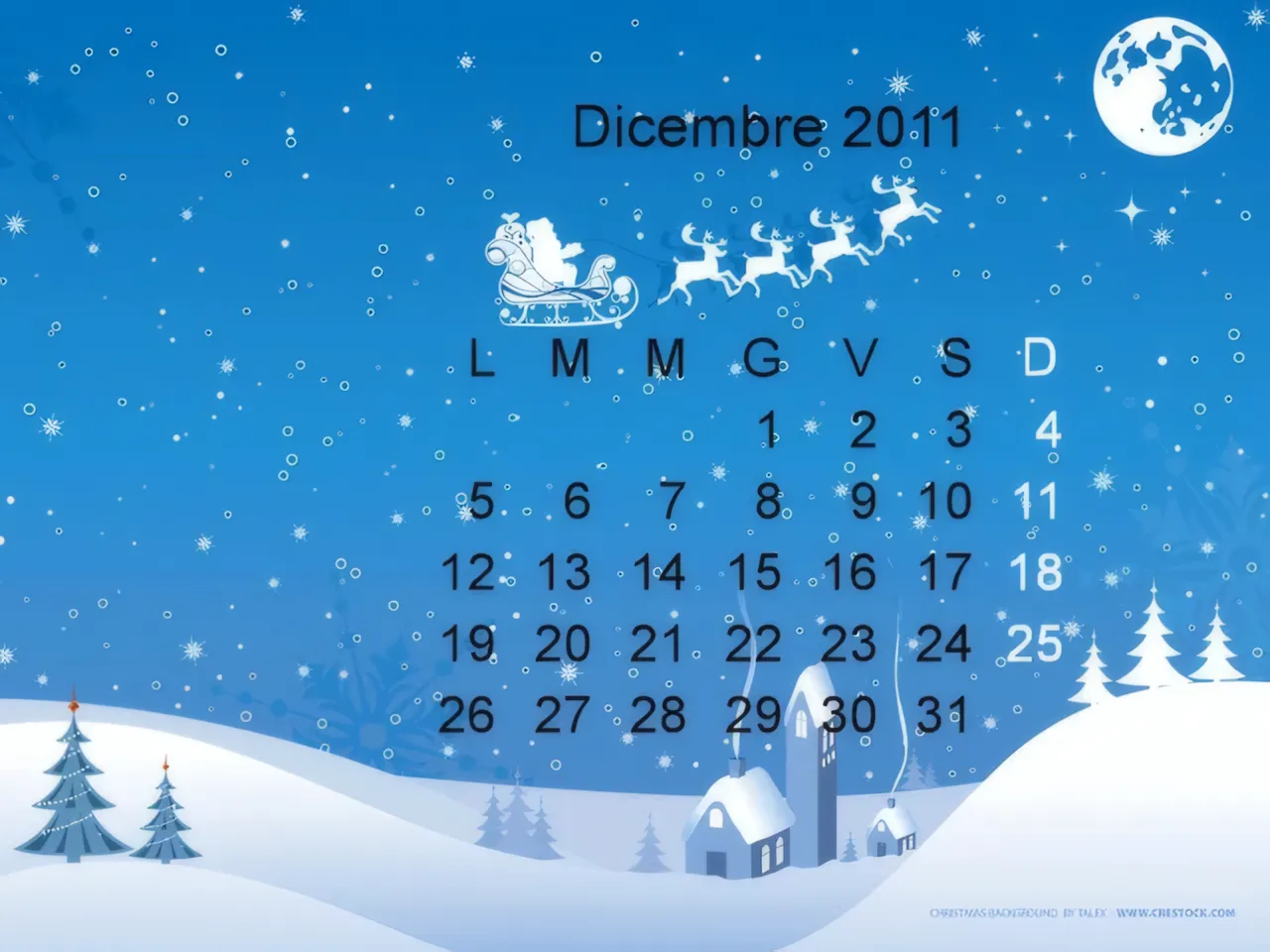 Calendario Natale Stampabile Gratis — immagine 3