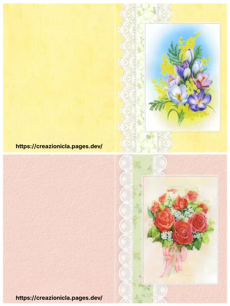 Card Floreale Stampabile Gratis Freebie — immagine 1