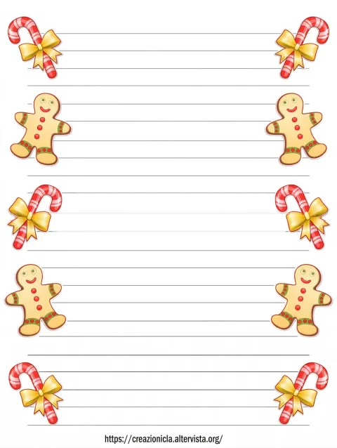 Carta da Lettere Natale Stampabile Gratis