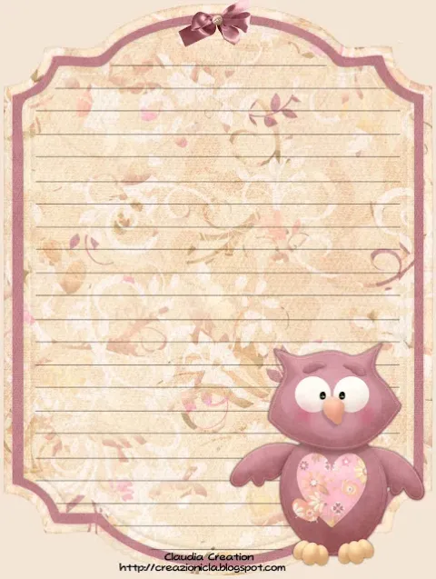 Carta da lettere Gufo