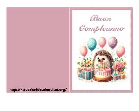 Biglietti d'auguri per compleanno