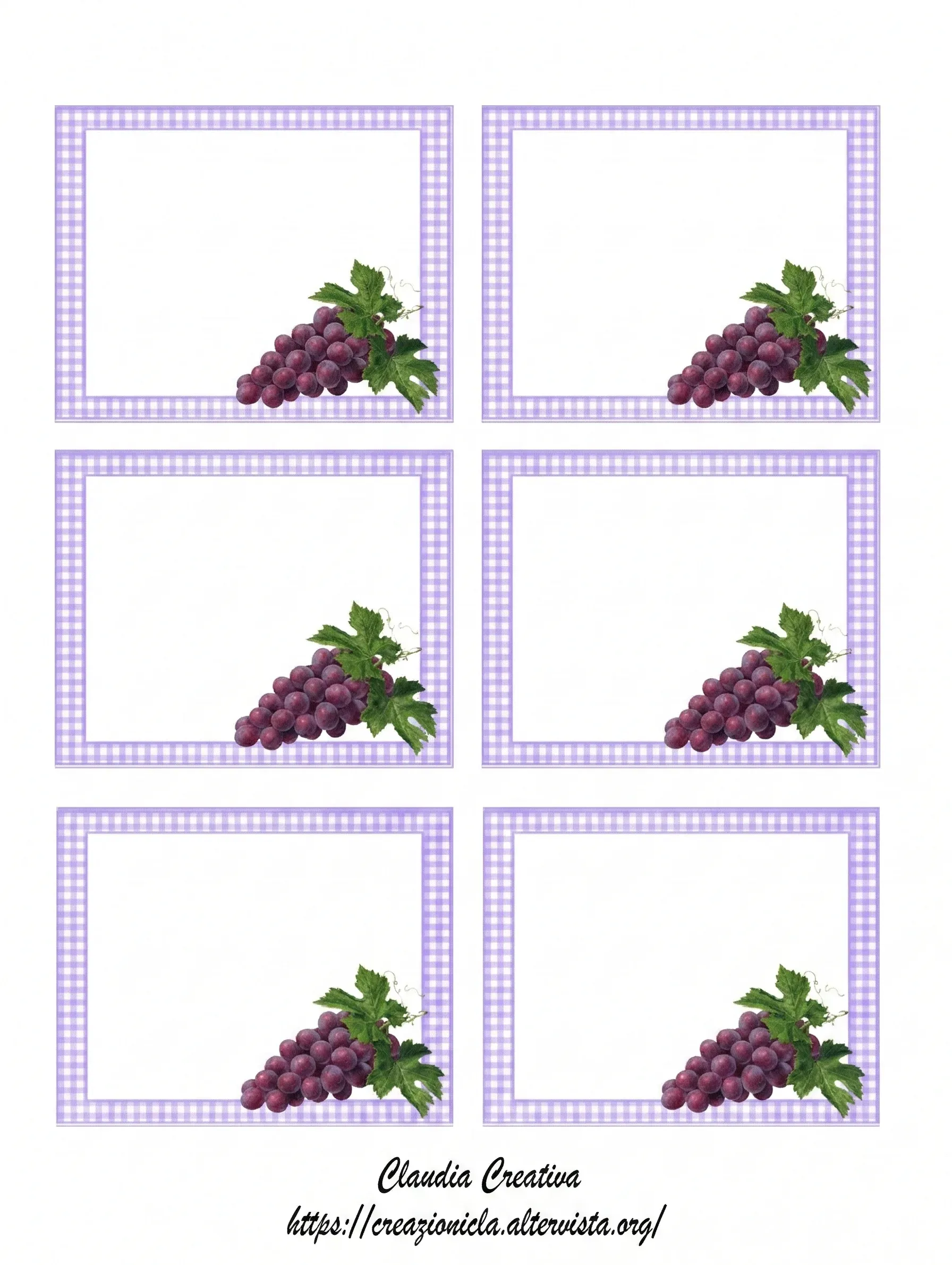 Etichette per vino stampabili