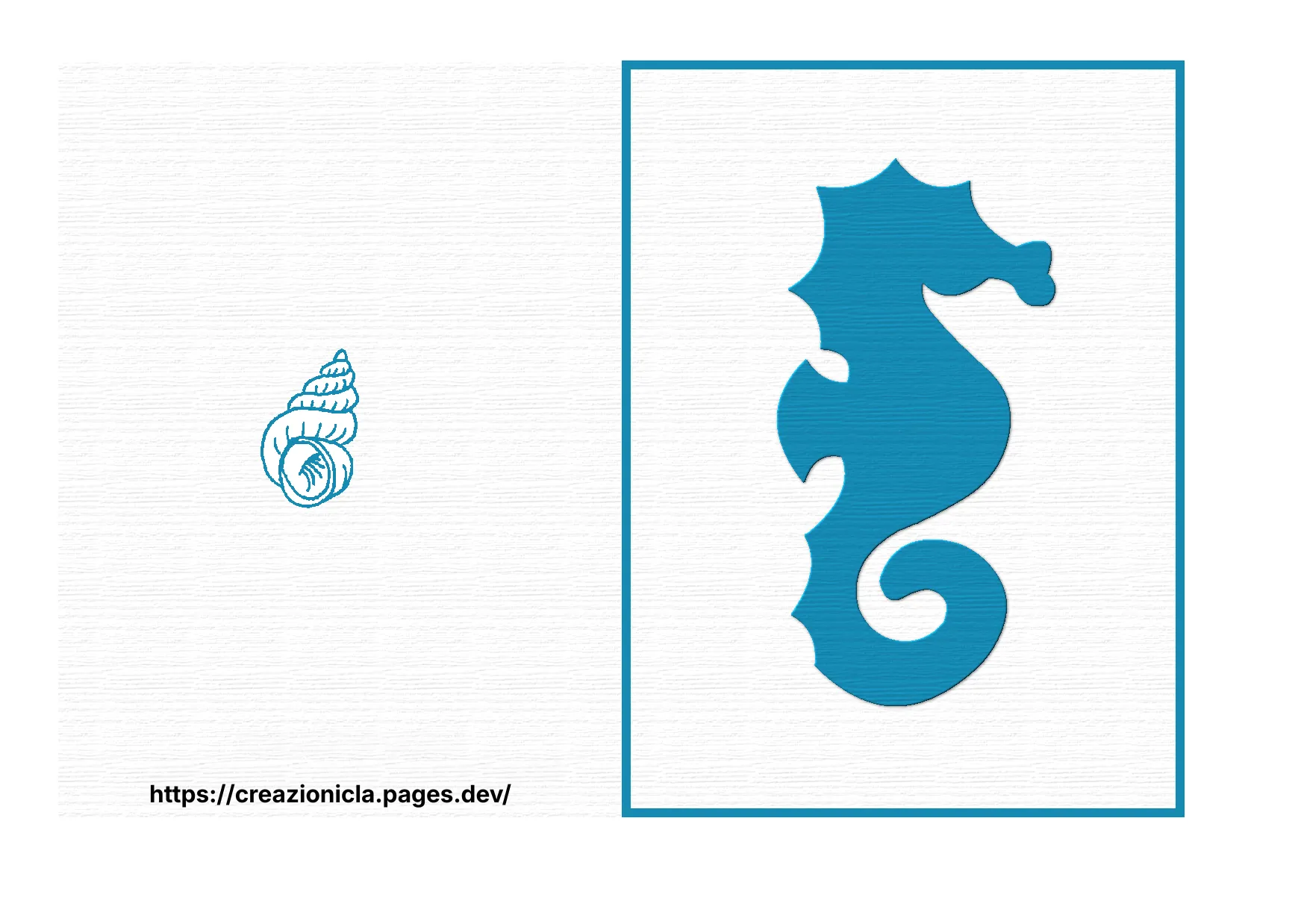 Biglietto Auguri Tema Mare Stampabile Gratis